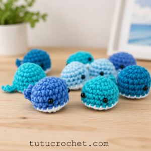 free mini whale crochet pattern