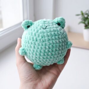 free crochet plush frog pattern