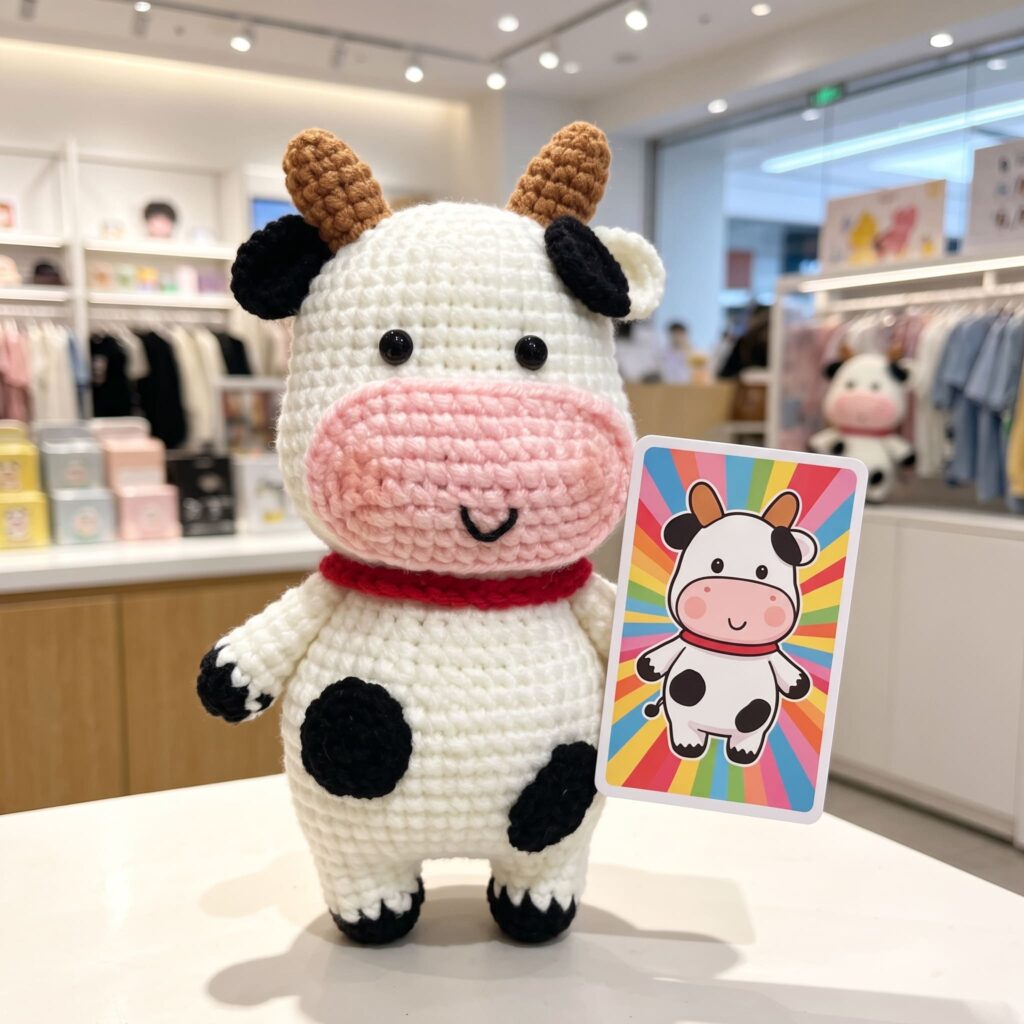 Free Cute Cow Crochet Pattern – Easy Amigurumi Tutorial for Beginners