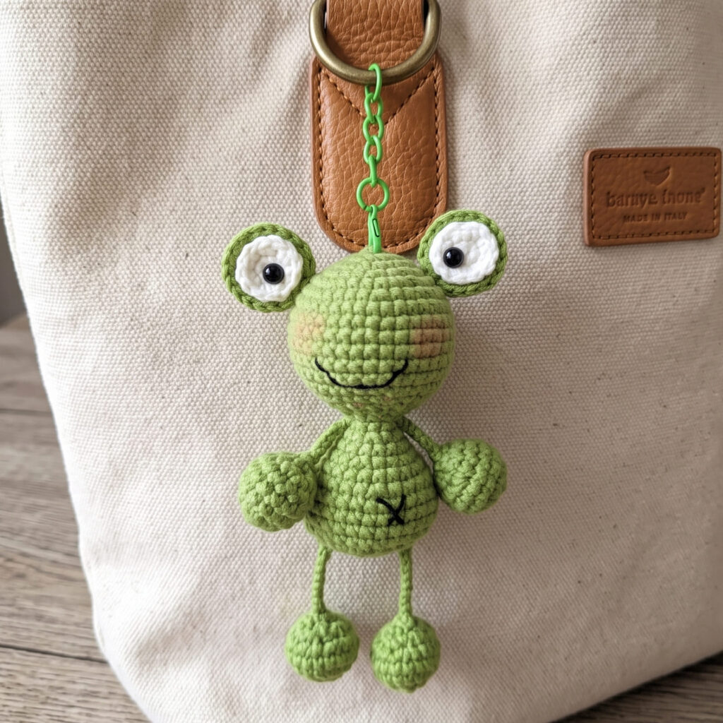 Free Long Legged Frog Crochet Pattern – Easy Amigurumi Keychain Tutorial